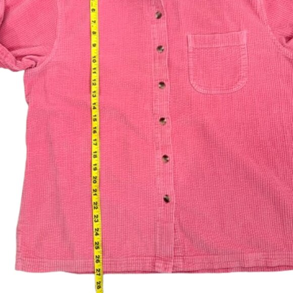 L.L. Bean Women’s Comfort Cotton Corduroy Relaxed Shirt Size L Pink - Picture 7 of 7